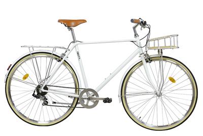 FabricBike City Classic 7 Speed Bicycle - Matte White FabricBike City Classic 7 Speed Bicycle - Matte White