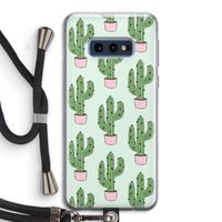 Cactus Lover: Samsung Galaxy S10e Transparant Hoesje met koord
