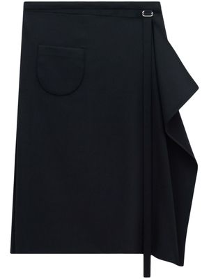 Courrèges jupe à coupe mi-longue - Noir