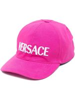 Versace casquette à logo imprimé - Rose