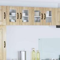 Keukenkast 2 pcs Sonoma Eiken 60 x 31 x 40 cm Bewerkt hout