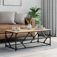 Salontafel 100x50x40 cm bewerkt hout sonoma eikenkleurig