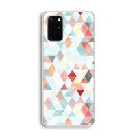 Gekleurde driehoekjes pastel: Samsung Galaxy S20 Plus Transparant Hoesje