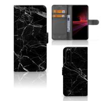 Sony Xperia 1 III | Bookcase | Marmer Zwart - Origineel Cadeau Vader