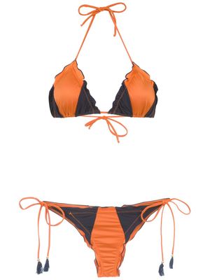 Brigitte bikini à empiècements - Bleu