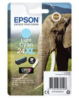 Epson Elephant Singlepack Light Cyan 24XL Claria Photo HD Ink - thumbnail