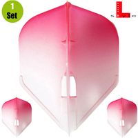 L-Style Flights L3 Two Tone Clear - Rood