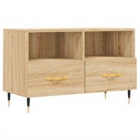 vidaXL Tv-meubel 80x36x50 cm bewerkt hout sonoma eiken