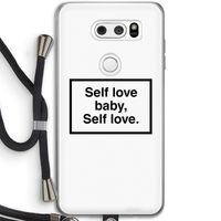 Self love: LG V30 Transparant Hoesje met koord