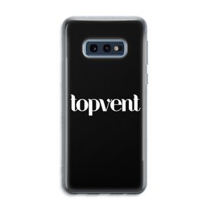 Topvent Zwart: Samsung Galaxy S10e Transparant Hoesje