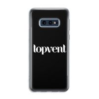 Topvent Zwart: Samsung Galaxy S10e Transparant Hoesje