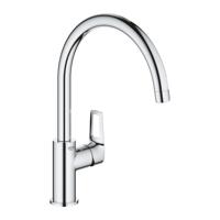 GROHE BauLoop Keukenkraan - hoog - draaibare uitloop - chroom 31368001