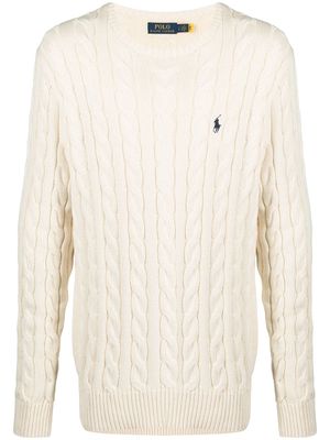 Polo Ralph Lauren pull en maille torsadée - Tons neutres