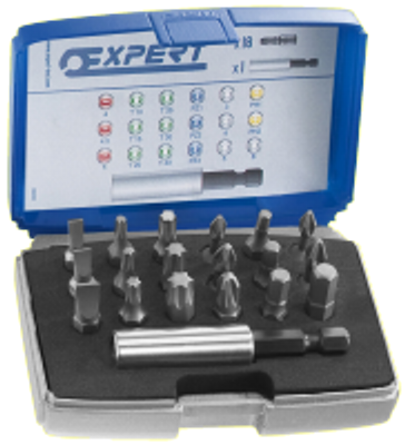 Expert by Facom bits 1/4" en bithouder | 19-delig | incl. koffer | E113901 - E113901