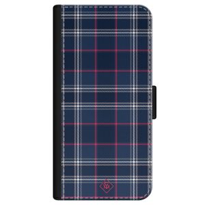 iPhone 12 flipcase - Tartan blauw