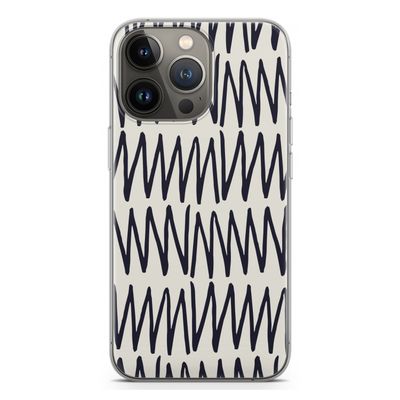 Marrakech Zigzag: iPhone 13 Pro Transparant Hoesje