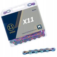KMC ketting 1/2-11/128" 118l x11 aurora blue