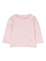 POLO RALPH LAUREN KIDS t-shirt en coton à logo brodé - Rose