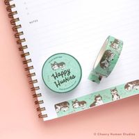 Cheery Human Studios Happy Huskies Washi Tape - thumbnail