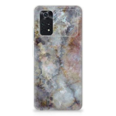 Xiaomi Poco M4 Pro 4G | TPU | Siliconen hoesje | Marmer Grijs