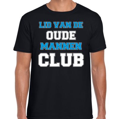Lid van de oude mannen club - cadeau t-shirt - zwart - voor heren