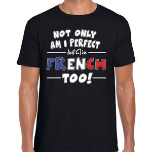 Not only perfect French / Frankrijk t-shirt zwart voor heren