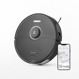Roborock S8 black Dweil- en zuigrobot Zwart Compatibel met Amazon Alexa, Compatibel met Google Home, Spraakgestuurd, Met dweilfunctie, Besturing via App