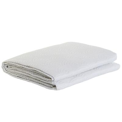 Sprei DKD Home Decor Wit Bed van 90 Bed van 150 180 x 260 x 1 cm