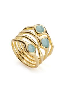 Monica Vinader bague Siren - Or