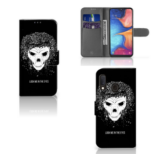 Telefoonhoesje met Naam Samsung Galaxy A20e Skull Hair