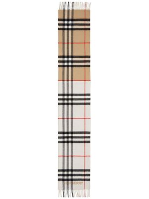 Burberry écharpe en cachemire à carreaux - Tons neutres