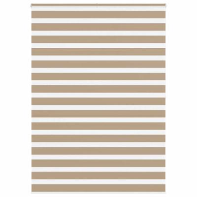 Zebra Blind 155x200 cm stofbreedte 150,9 cm polyester zandbruin