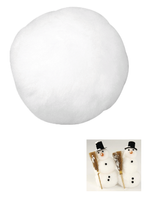 12x Kunst sneeuwballen 7,5 cm sneeuw deco versiering - thumbnail