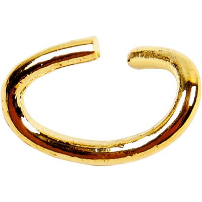 Creativ Company Ring, ovaal, dikte 0,7 mm, verguld, 50 stuk/ 1 doos
