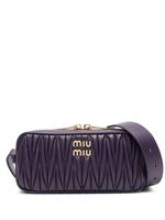 Miu Miu sac porté épaule matelassé à logo - Violet