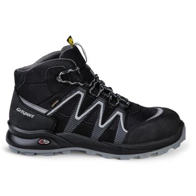 Grisport Safety Cross GTX Line / 33663 Hoog S3 ESD | Zwart/Zilver | Maat 45 - 00.049.014.45