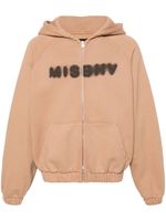 MISBHV hoodie en coton à logo imprimé - Marron