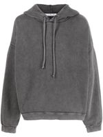 Acne Studios hoodie en coton à patch logo - Gris