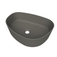 Arcqua Rocker Opbouw Waskom Organisch R 50x37 Mat Quartz Grijs