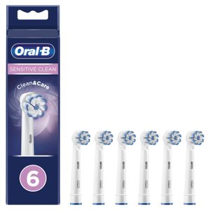 Oral-B Sensitive Clean Opzetborstel, Verpakking Van 6 Stuks