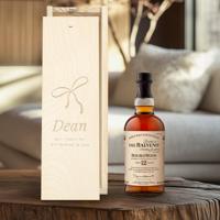 Whisky in gegraveerde kist - The Balvenie