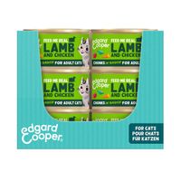 Edgard & Cooper lam en kip kat natvoer blikjes 18 x 85gr