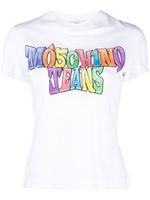 MOSCHINO JEANS t-shirt en coton à logo imprimé - Blanc