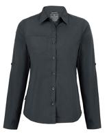 Craghoppers CES002 Expert Womens Kiwi Long Sleeved Shirt - Carbon Grey - 42 (16) - thumbnail