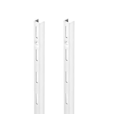 Wandrail - 4x stuks - wit - 49,5 cm - staal - planksysteem - wandrailsysteem - opbergsysteem
