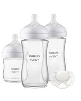 Philips AVENT Natural Response 3 glazen flessen + fopspeenset doorzichtig - thumbnail