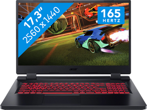 Acer Nitro 5 AN517-55-92MF Laptop 43,9 cm (17.3") Quad HD Intel® Core™ i9 i9-12900H 16 GB DDR5-SDRAM 1 TB SSD NVIDIA GeForce RTX 4060 Wi-Fi 6 (802.11ax) Windows 11 Home Zwart