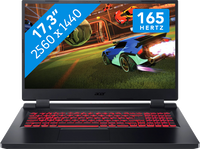 Acer Nitro 5 AN517-55-92MF Laptop 43,9 cm (17.3") Quad HD Intel® Core™ i9 i9-12900H 16 GB DDR5-SDRAM 1 TB SSD NVIDIA GeForce RTX 4060 Wi-Fi 6 (802.11ax) Windows 11 Home Zwart - thumbnail