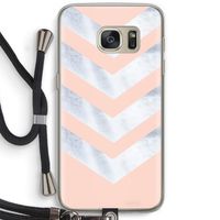 Marmeren pijlen: Samsung Galaxy S7 Transparant Hoesje met koord