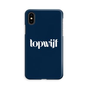 Topwijf Navy: iPhone Xs Volledig Geprint Hoesje